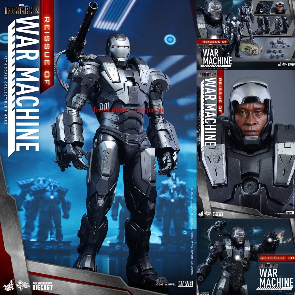 Hottoys MMS331D13 War Machine Iron Man 1/6 Action Figure Mode