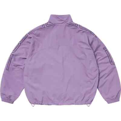 Supreme Spellout Embroidered Track Jacket Dusty Purple | eBay