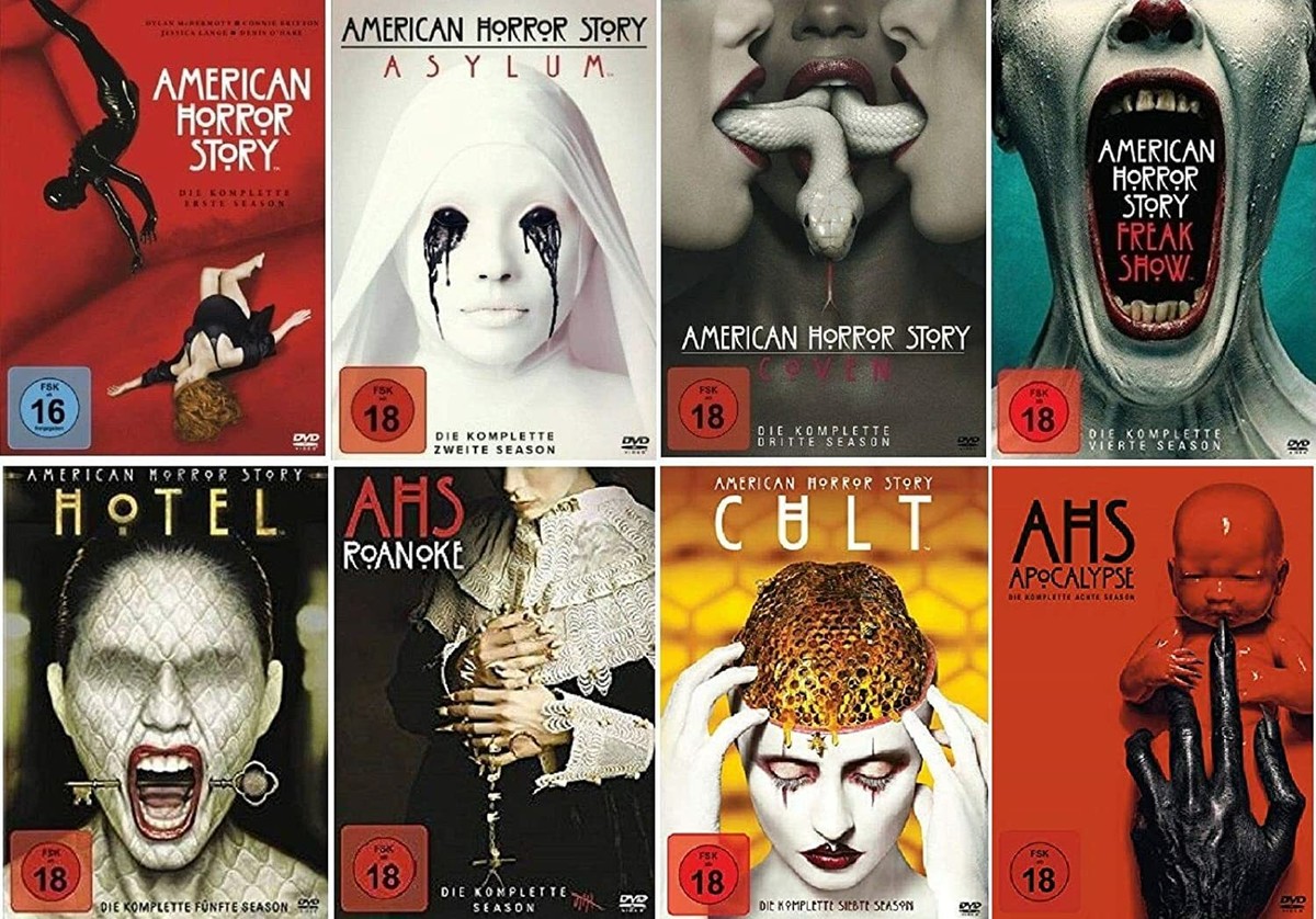 AMERICAN HORROR STORY Staffel Vol. 1 2 3 4 5 6 7 8 TV-SERIE 30 DVD