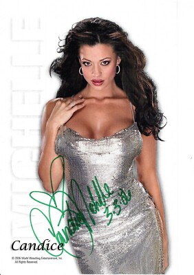Candice Michelle Signed WWE Publicty 5.5x8.5 Photo #1 | eBay