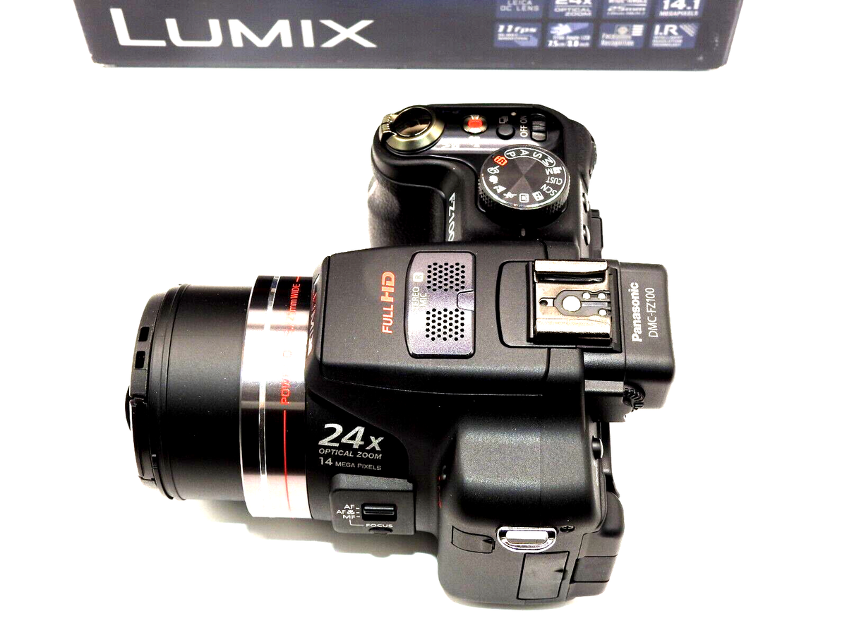 Panasonic LUMIX FZ100 14.1MP Digital Camera - Black for sale