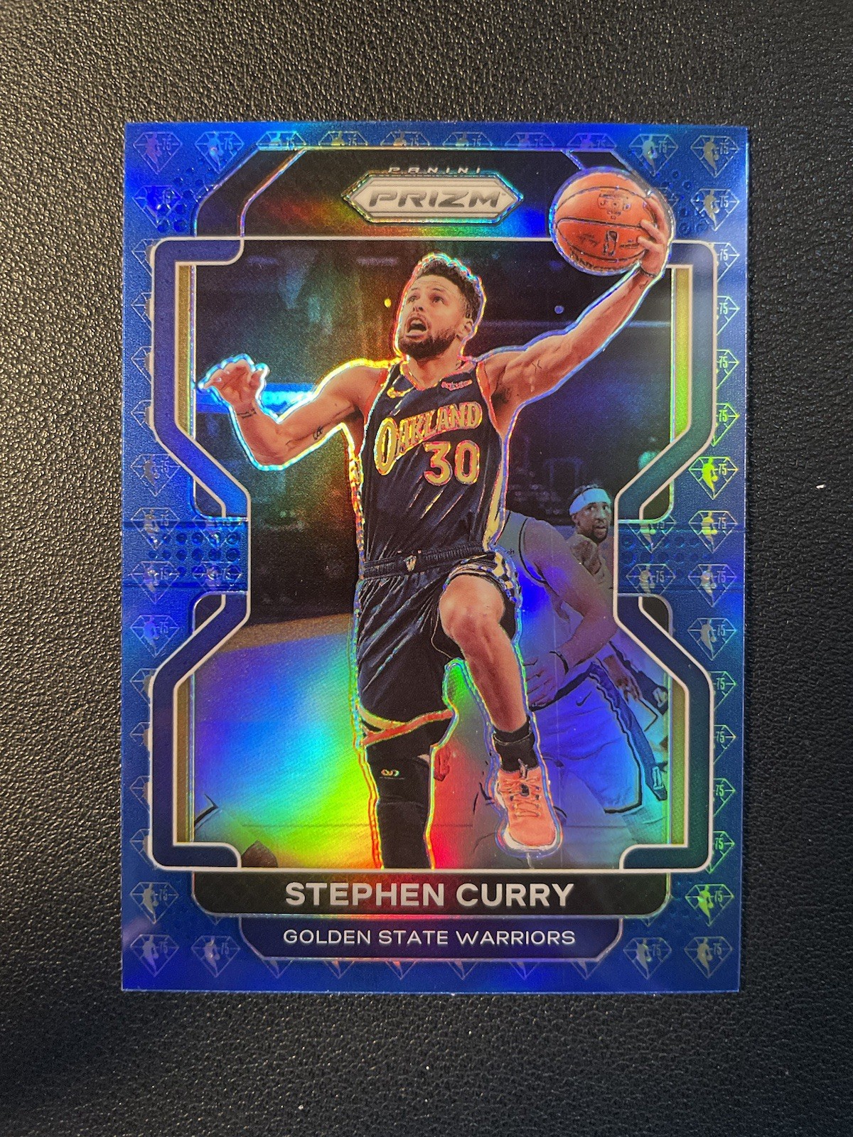 Stephen Curry 2021 Prizm #154 Blue NBA 75th Anniversary Price