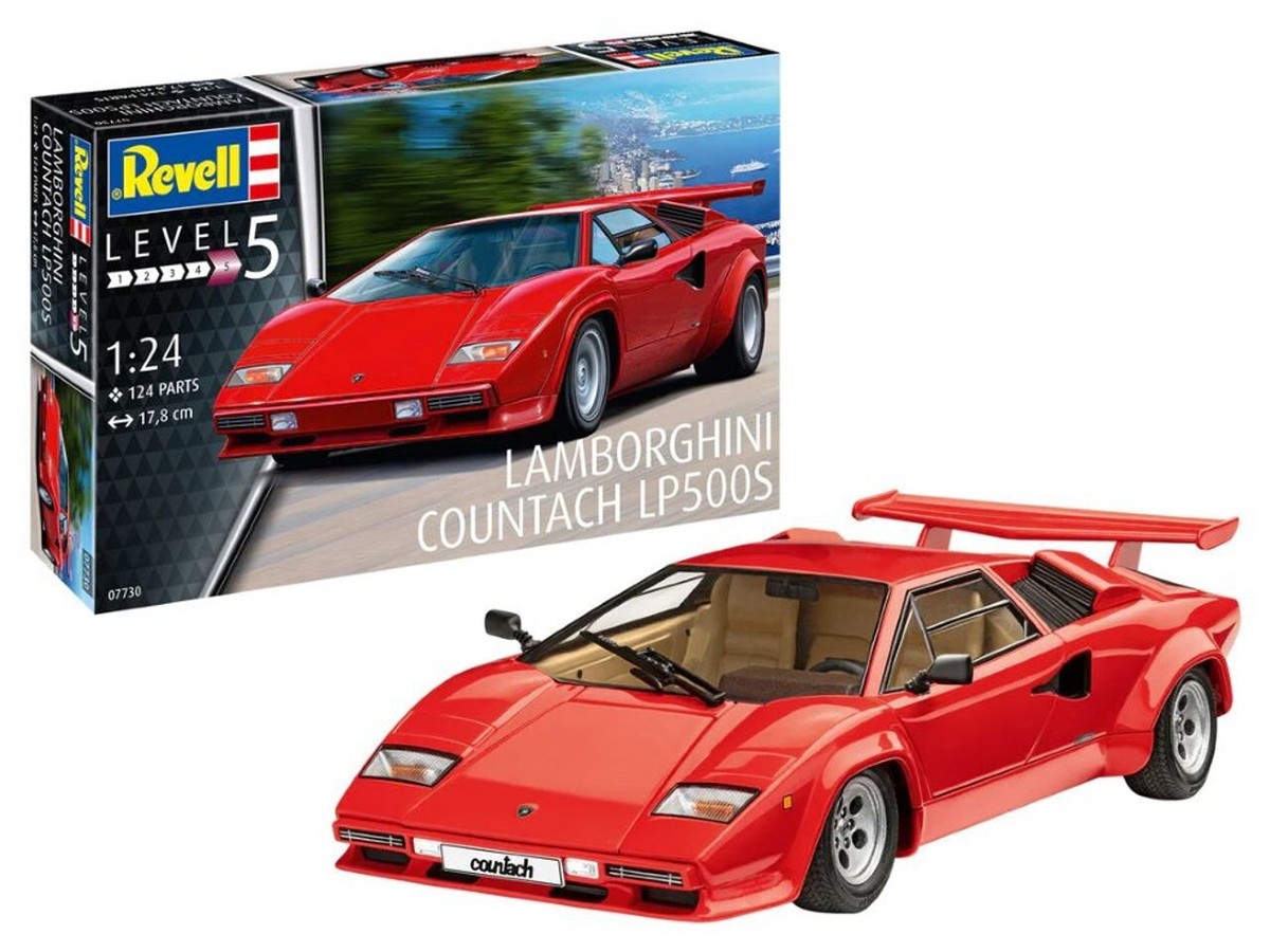 REVELL GERMANY 1/24 Lamborghini Countach LP500S Sports Car Model
