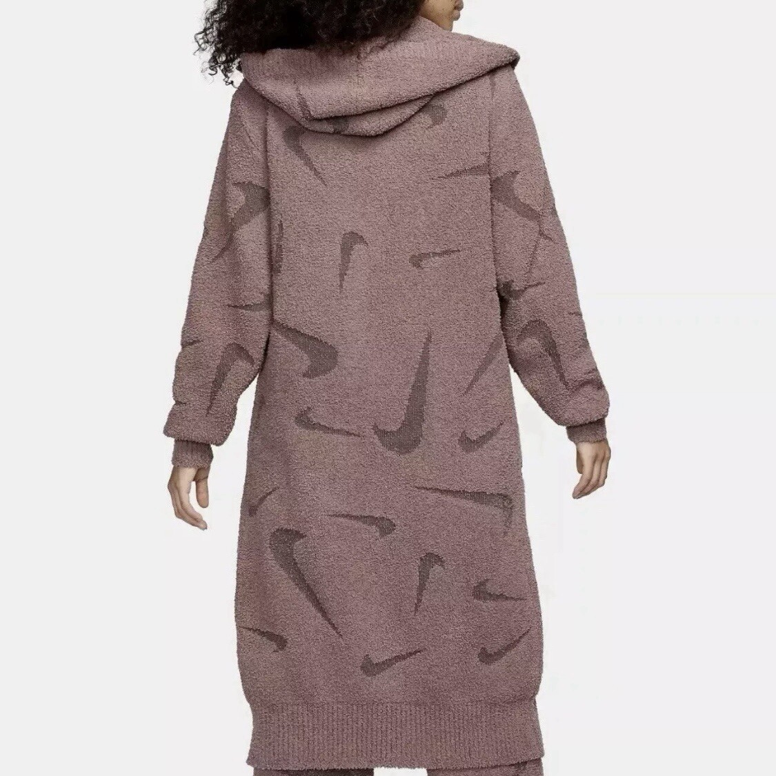 Nike Sportswear Phoenix Cozy Boucle Long Knit Cardigan Size Small