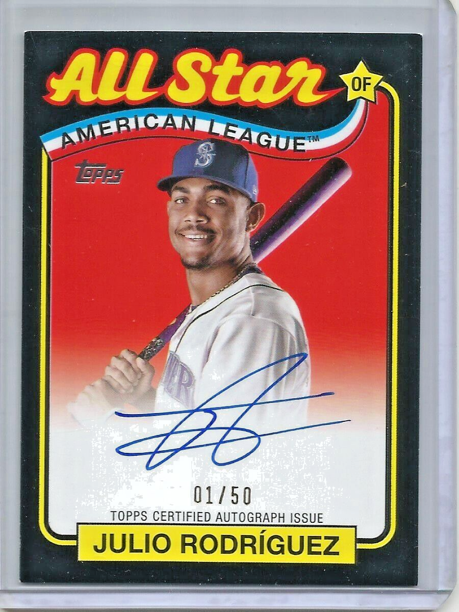 Julio Rodriguez 2024 Topps All Star Black Autograph #01/50 | eBay
