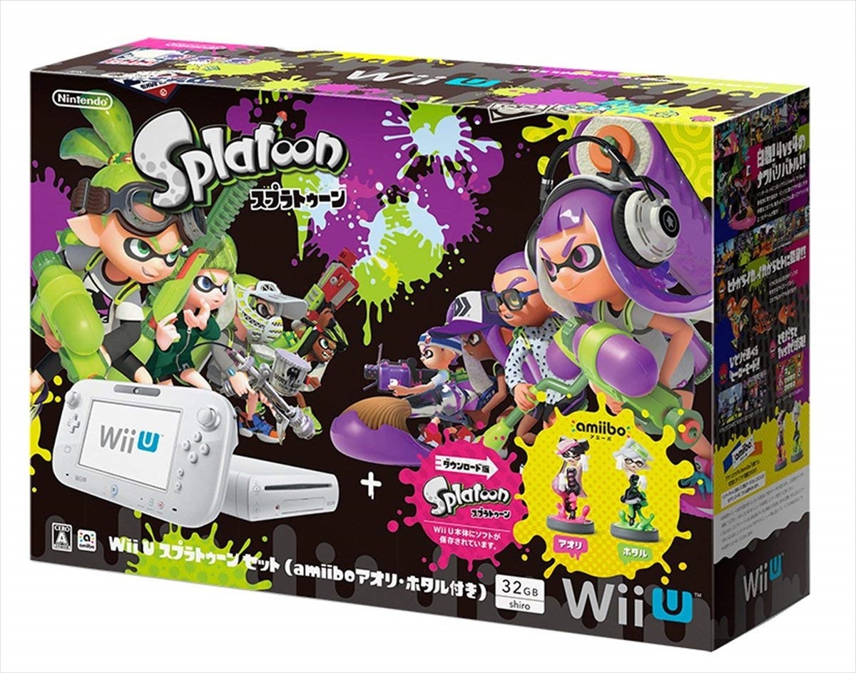 Nintendo Wii U Splatoon set with amiibo Aori & Hotaru JAPAN | eBay