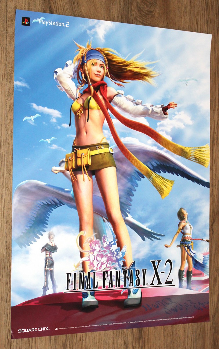 Final Fantasy X-2 very rare Promo Poster 59x42cm Square Enix