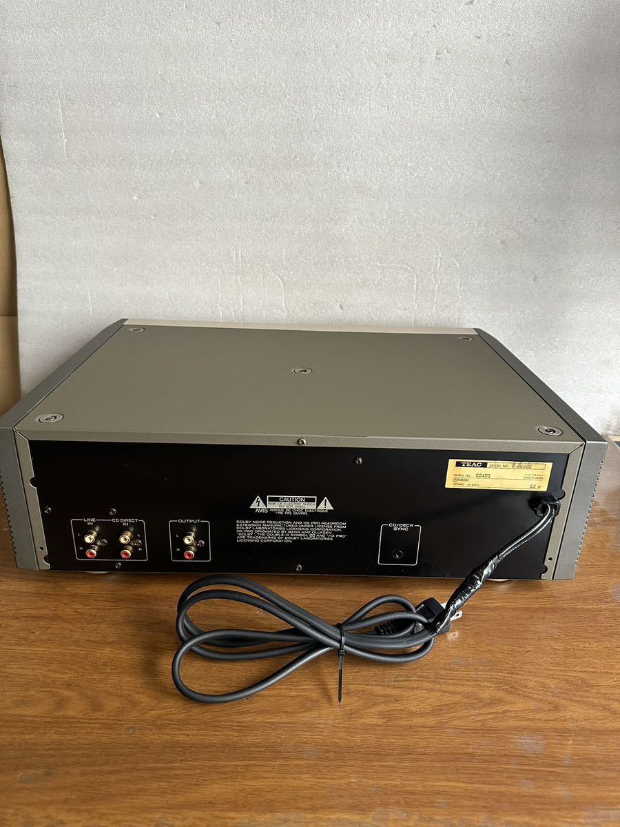 TEAC V-8000S Cassette deck with remote control 100v Good Conditio