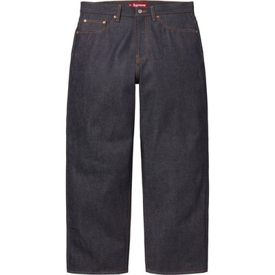 Supreme BAGGY SELVEDGE JEAN Size 36 in Rigid Indigo Denim Jeans