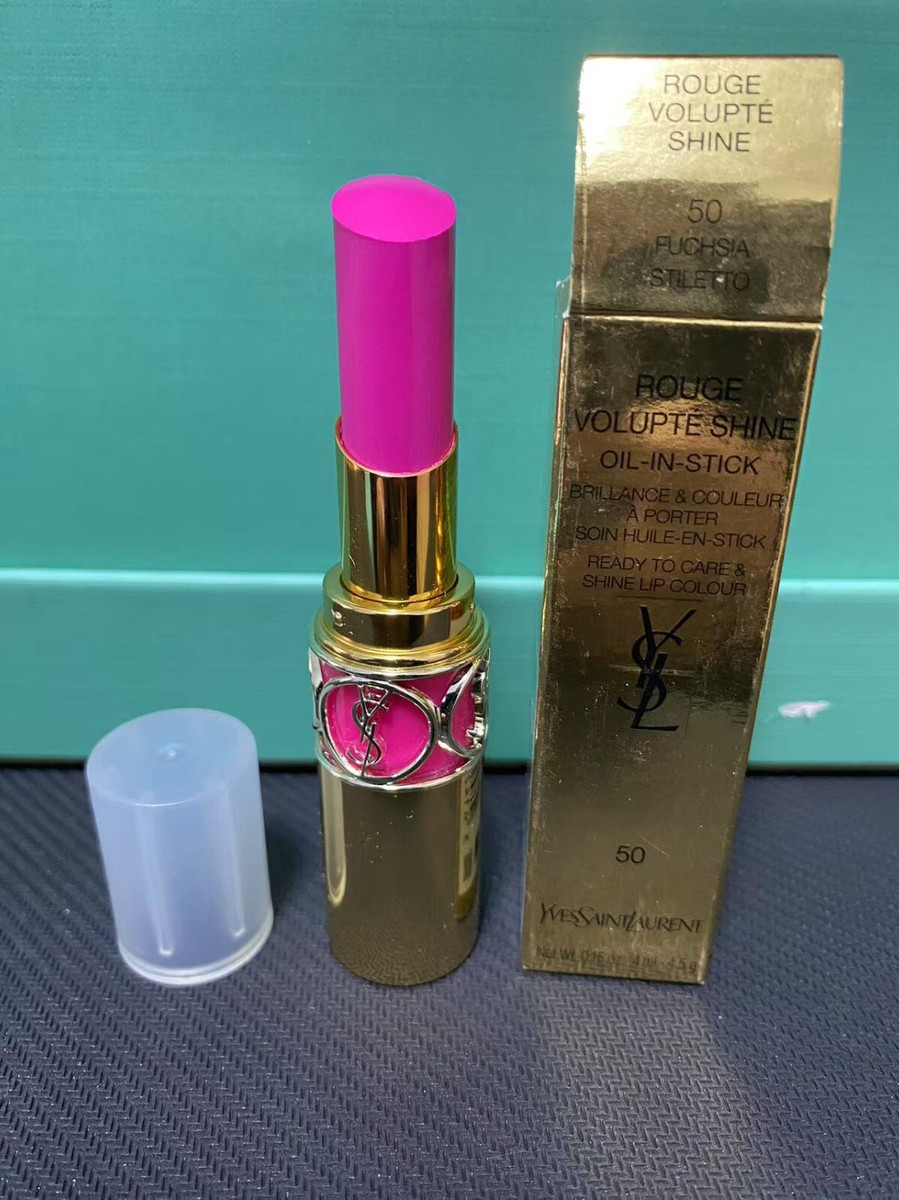 Yves Saint Laurent YSL Rouge Volupte Shine Lipstick 50 Fuchsia