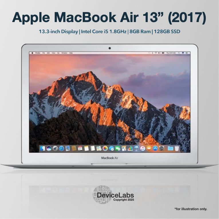 Apple MacBook Air 13 inch (2017) Intel i5 1.8GHz 8GB RAM 128GB SSD