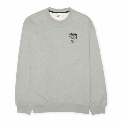 Nike x Stussy International Crewneck Fleece Sweatshirt, Size L