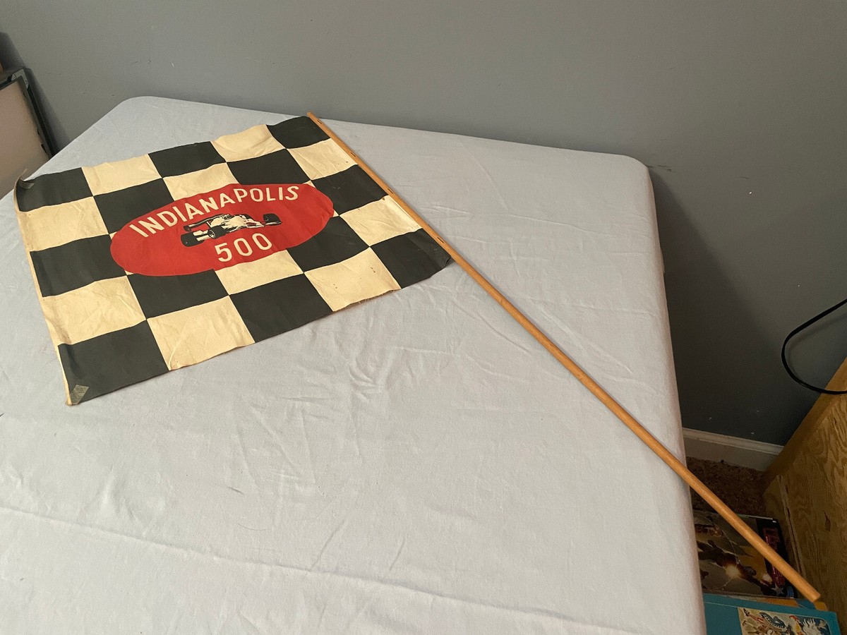Vintage Indianapolis 500 INDY 500 Brickyard Checkered Flag on