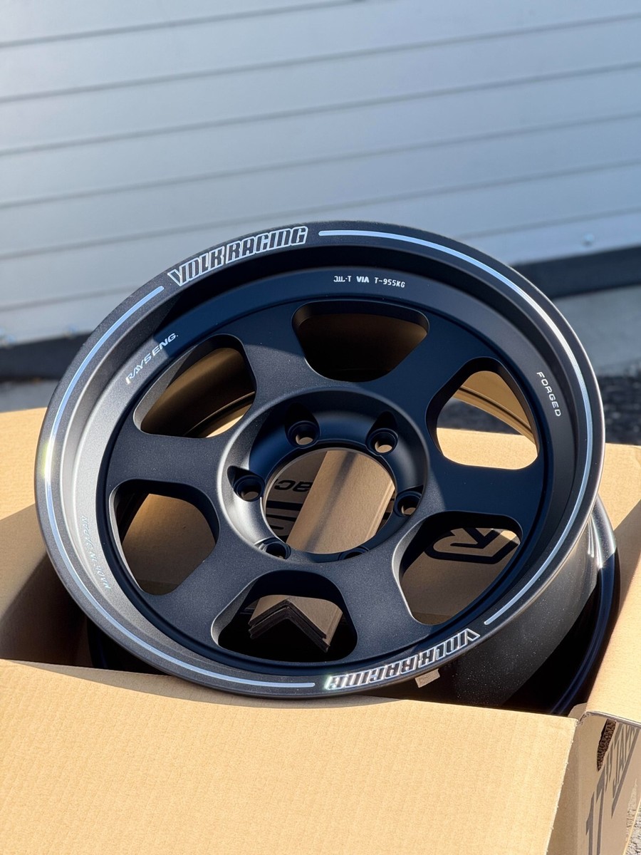 set of 4) Volk Racing TE37XT 17x8 +20 6x139.7 Blast Black | eBay