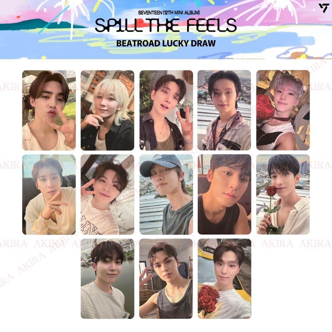 SEVENTEEN 12TH MINI ALBUM SPILL THE FEELS BEATROAD LUCKY DRAW