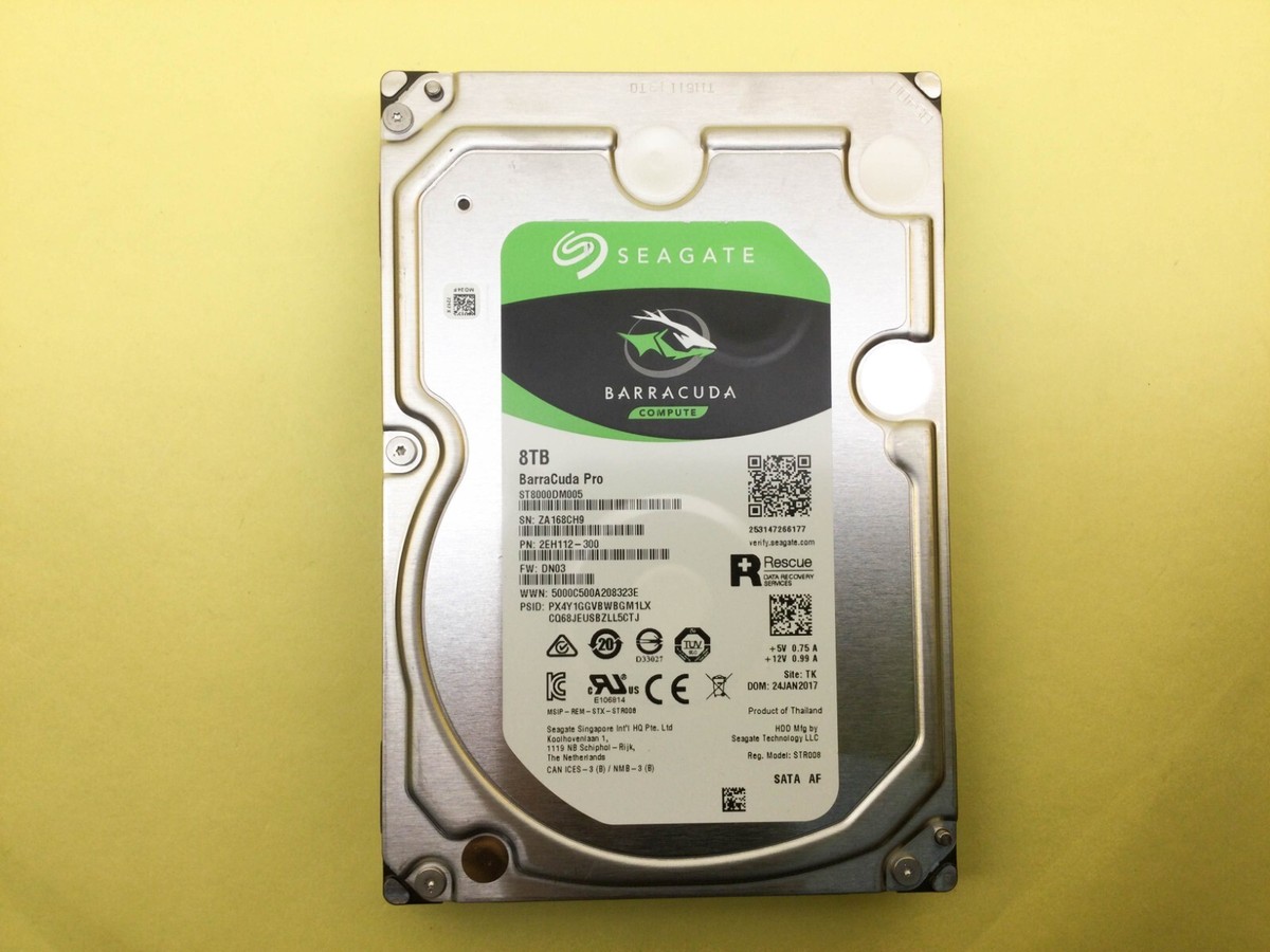 Seagate BarraCuda Pro 8TB 7.2K RPM SATA 6Gb/s 256MB 3.5'' HDD