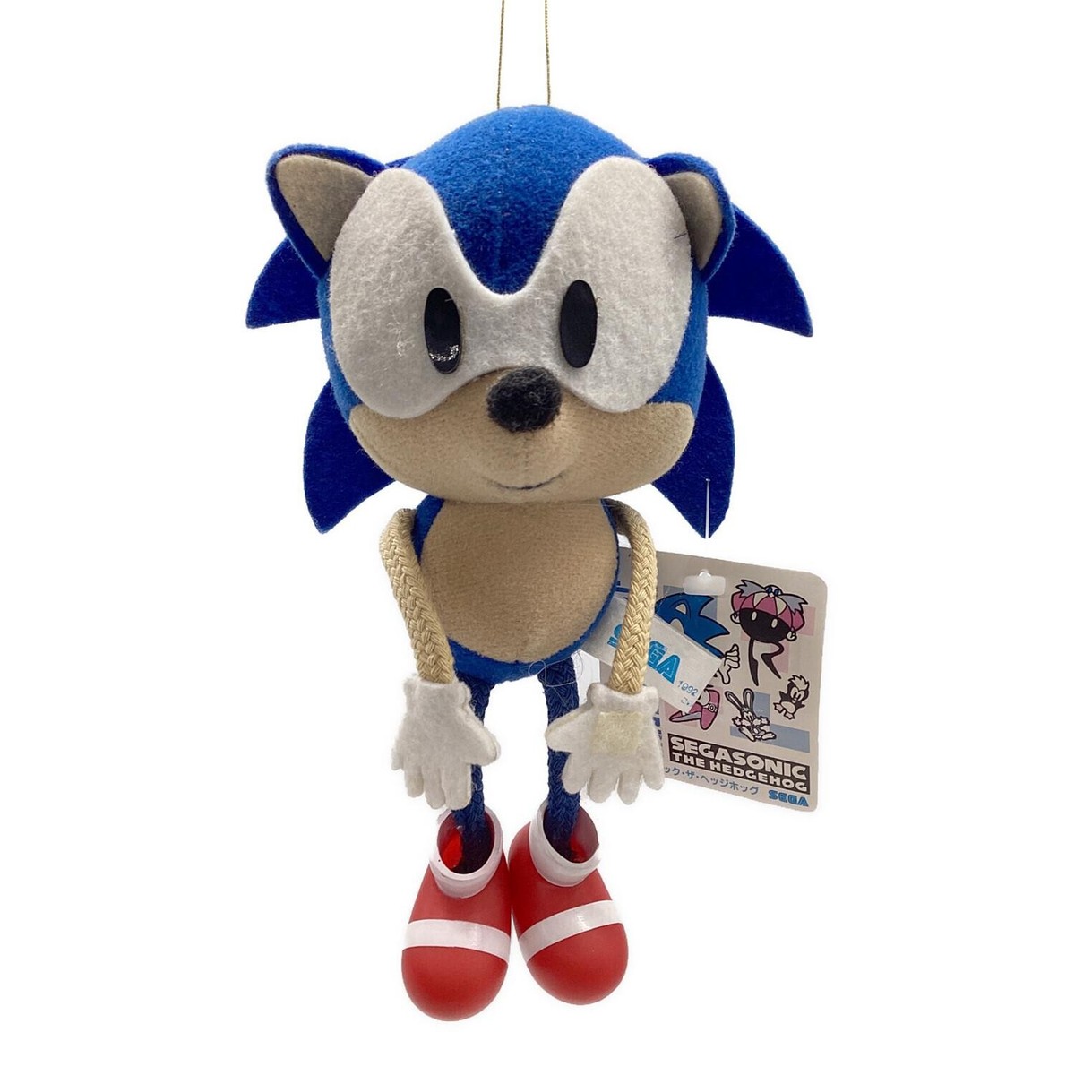 SEGA Sonic the Hedgehog 1991 Plastic Boots Plush Excellent JAPAN