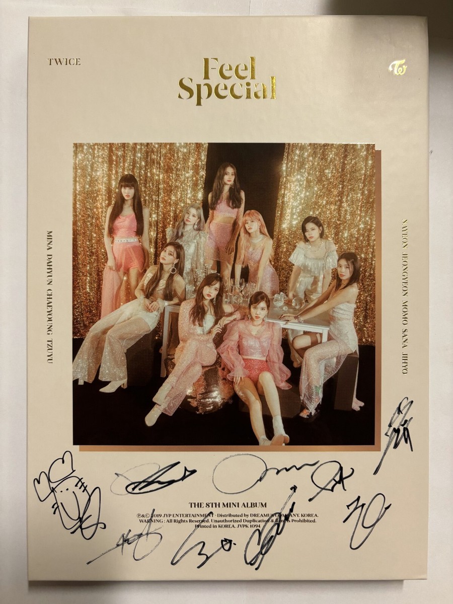 TWICE [Feel Special] All Member Autographed Signed Album Mint | eBay