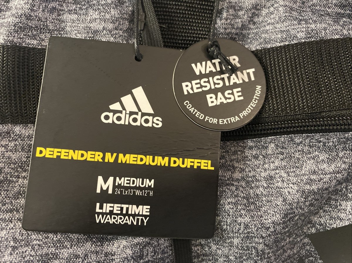 ADIDAS DEFENDER IV MÉDIUM DUFFEL BAG JERSEY ONIX GREY/BLACK