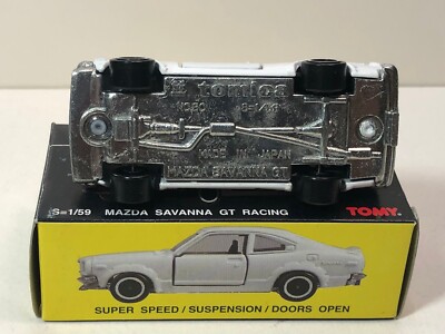 TOMY TOMICA No. 80 MAZDA SAVANNA GT RACING/RX-3 WHITE MADE IN