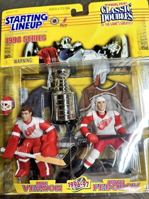 1998 Starting Lineup Classic Doubles Mike Vernon and Sergei