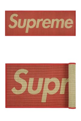 SUPREME Woven Straw Mat Red 27
