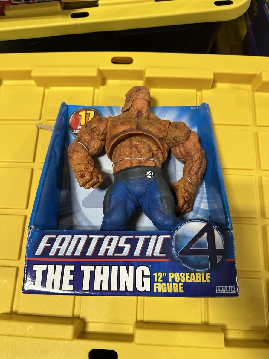 2005 Marvel Fantastic 4 The Thing Large Poseable Action Figure Toy