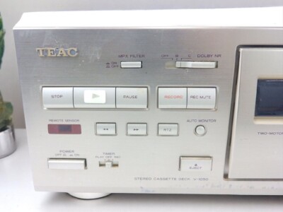 TEAC V-1050 Stereo Cassette Deck 3 Head Tape Player Recorder V1050