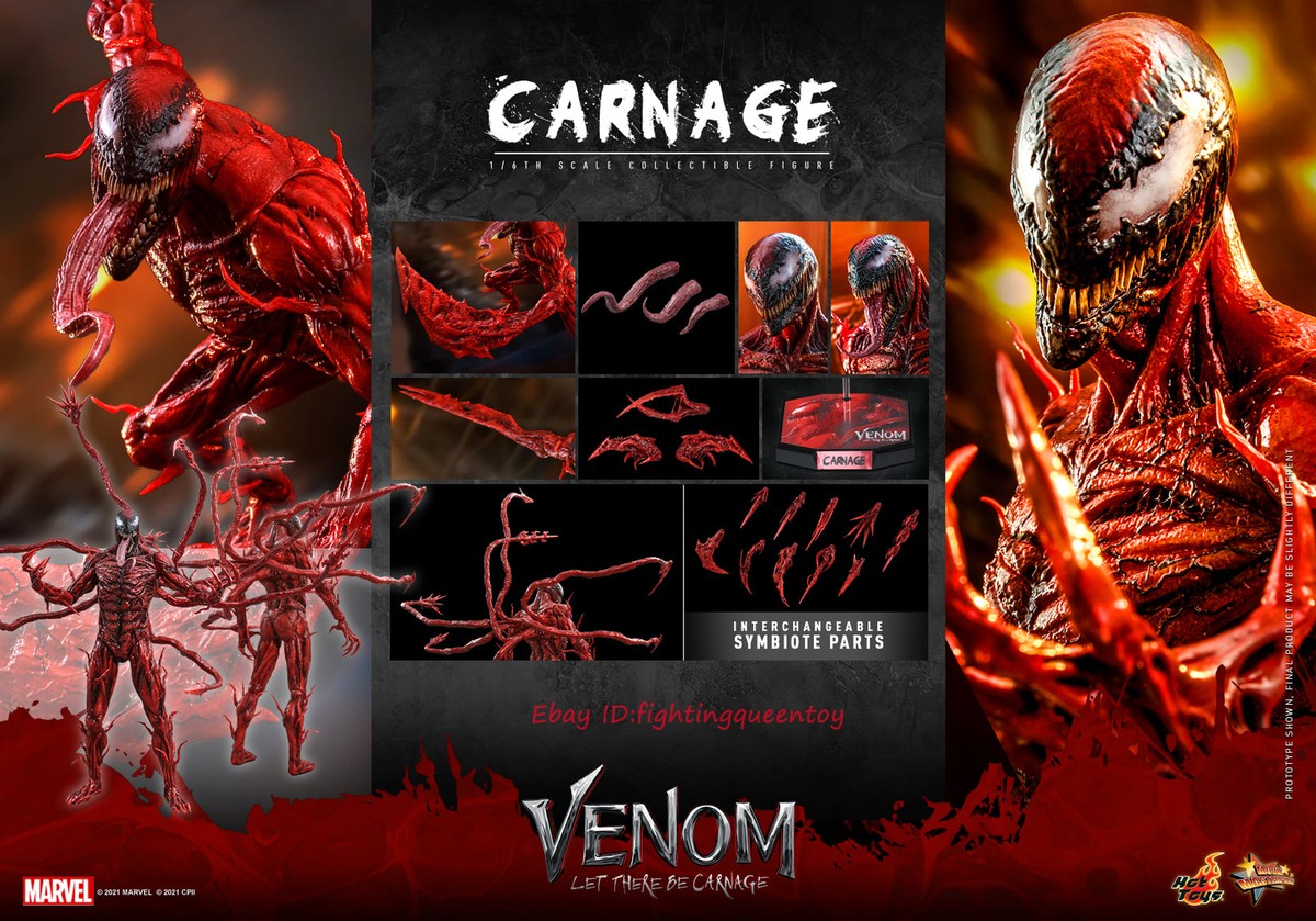Hot Toys MMS619 VENOM: LET THERE BE CARNAGE 1/6 CARNAGE Action