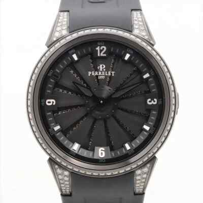 Perrelet Turbine A2048/A0075 41mm Black DLC Diamond Dial & Bezel