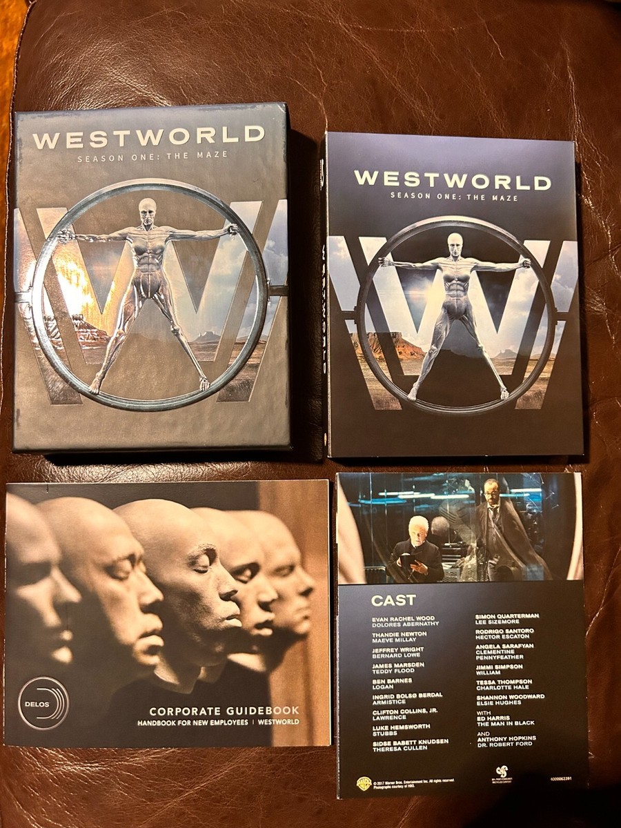Westworld Season 1 The Maze Blu Ray 3 Disc Set Collectible Booklet
