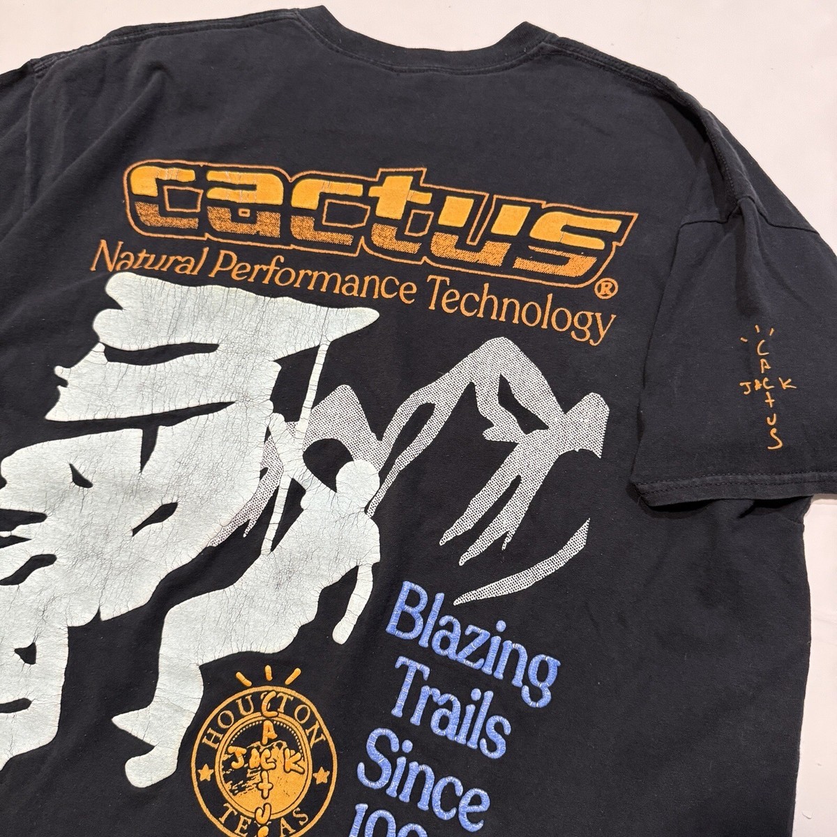 Rare! Travis Scott Cactus Jack T Shirt Natural Performance
