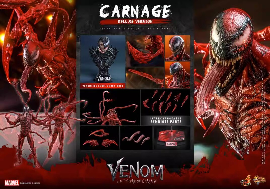 HOT TOYS 1/6 CARNAGE Collect Figure Venom Let There Be Carnage