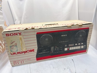 SONY CFS-C7 Red CHORD MACHINE FM/AM Stereo Radio Cassette Player