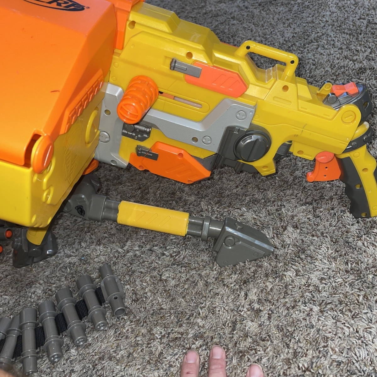 Nerf N-Strike Vulcan EBF-25 Machine Dart Gun w/ Tripod Ammo Box