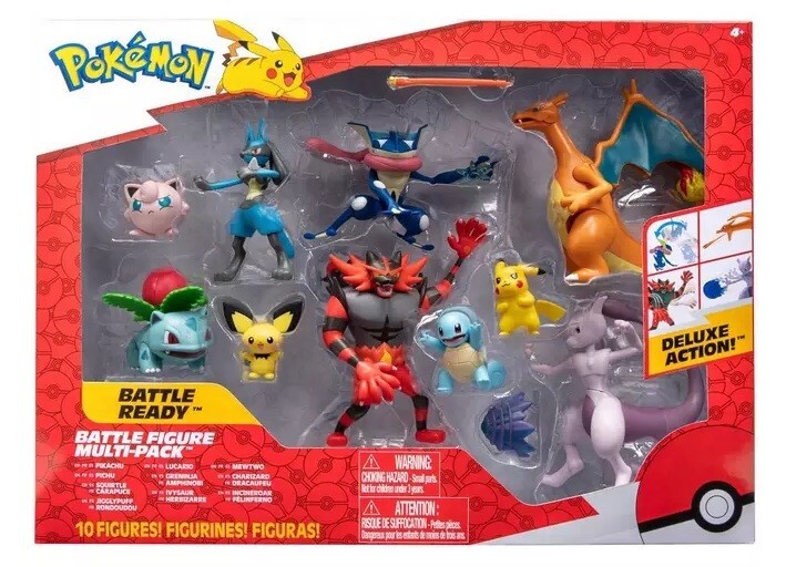Jazwares Pokemon 10-Pack Battle Ready Figure Multipack Gamestop