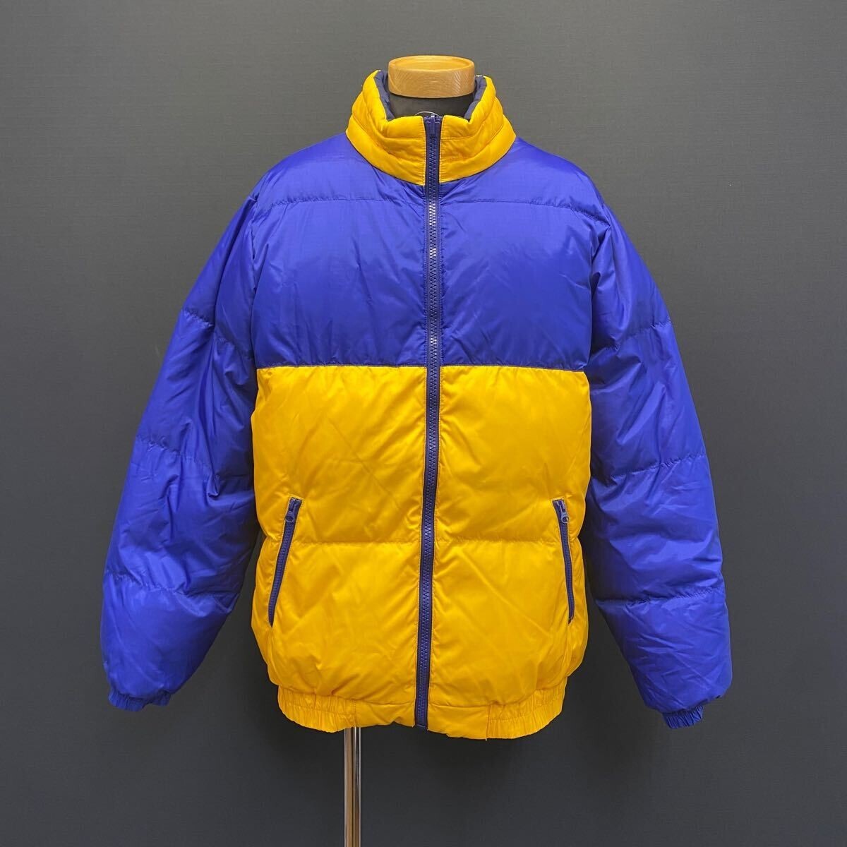 Supreme reversible Puffy Jacket yellow blue XL duck down puffer