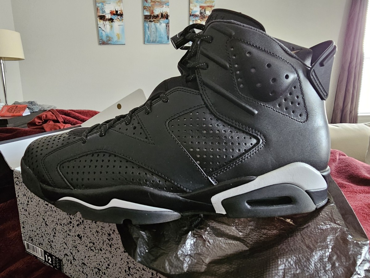 NEW GENUINE Nike Air Jordan VI 6 RETRO BLACK CAT Men's Shoes SIZE