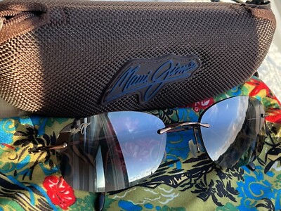 Maui Jim Waikiki MJ 452 23 Gloss Copper Titanium Frame + Maui Rose