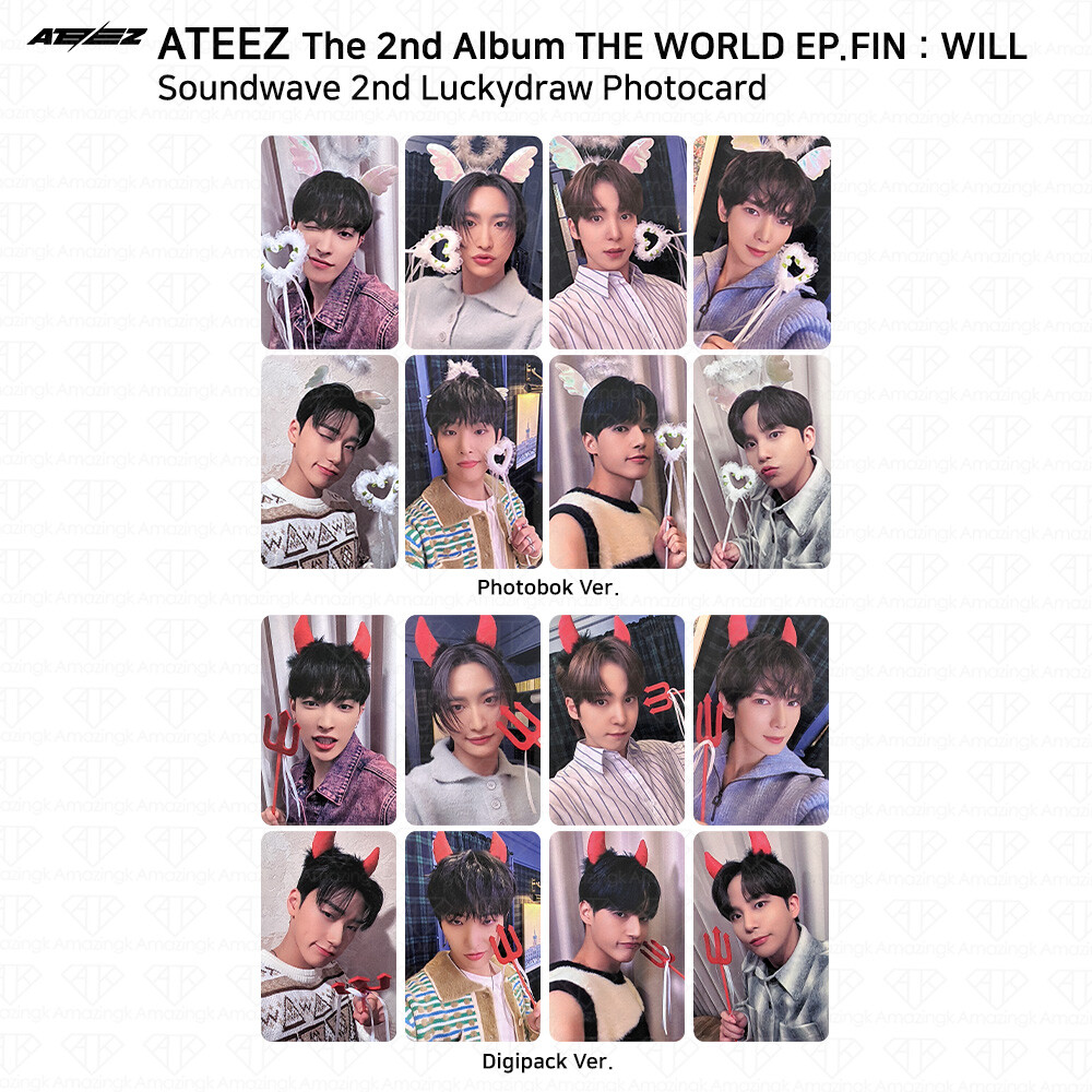ATEEZ The 2nd Album WORLD EP.FIN WILL Soundwave 2nd Luckydraw