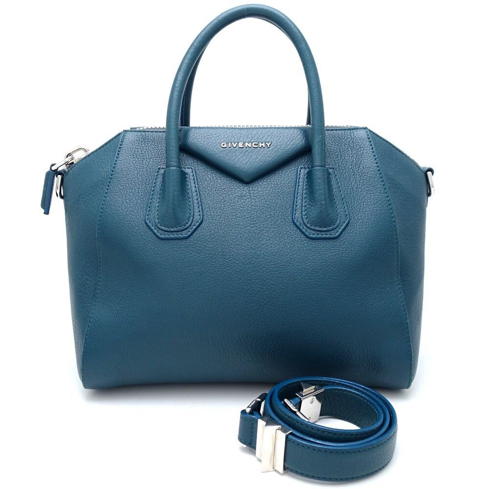 Givenchy Antigona 2-way bag in leather, blue/351314 | eBay