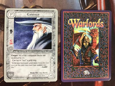 Middle Earth: The Wizards Starter Set MISPRINT WARLORDS CARD BACKS