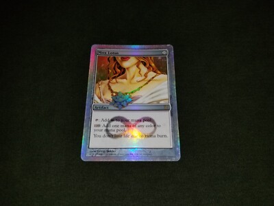 MTG 1x Unhinged rare artifact MP FOIL Mox Lotus - ships w