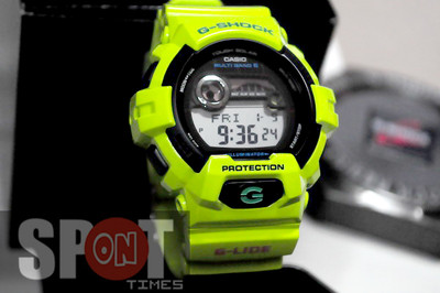Casio G-Shock G-Lide Tidal Graph Multiband 6 Solar Watch GWX-8900C