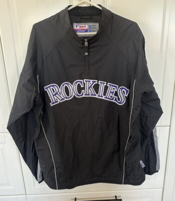 Colorado Rockies MLB 1/4 Zip Majestic Authentic Pullover