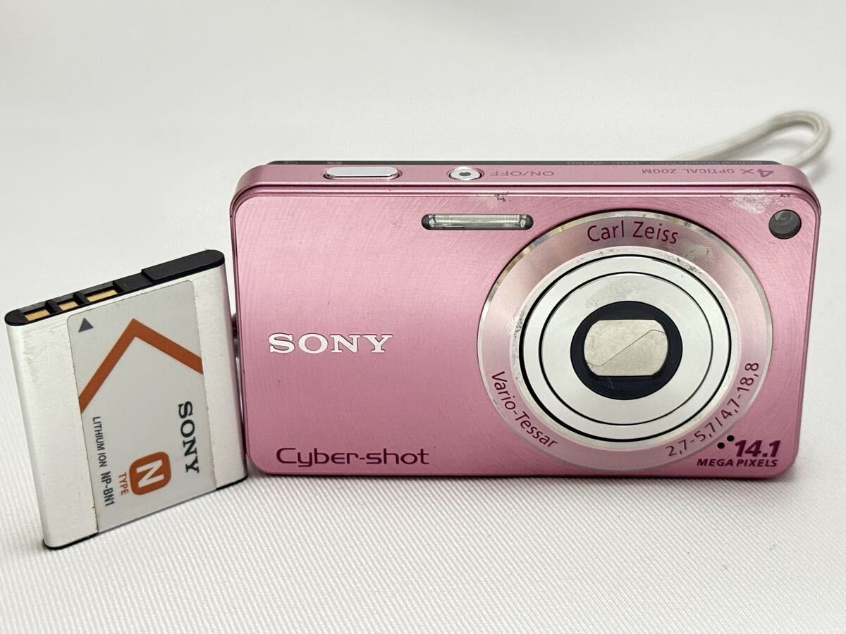 SONY Cyber Shot Digital Camera Pink DSC-W350 14.1MP Compact