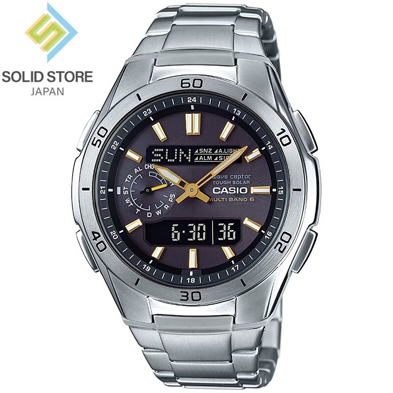 CASIO WAVE CEPTOR WVA-M650D-1A2JF Radio Solar Analog Digital Watch