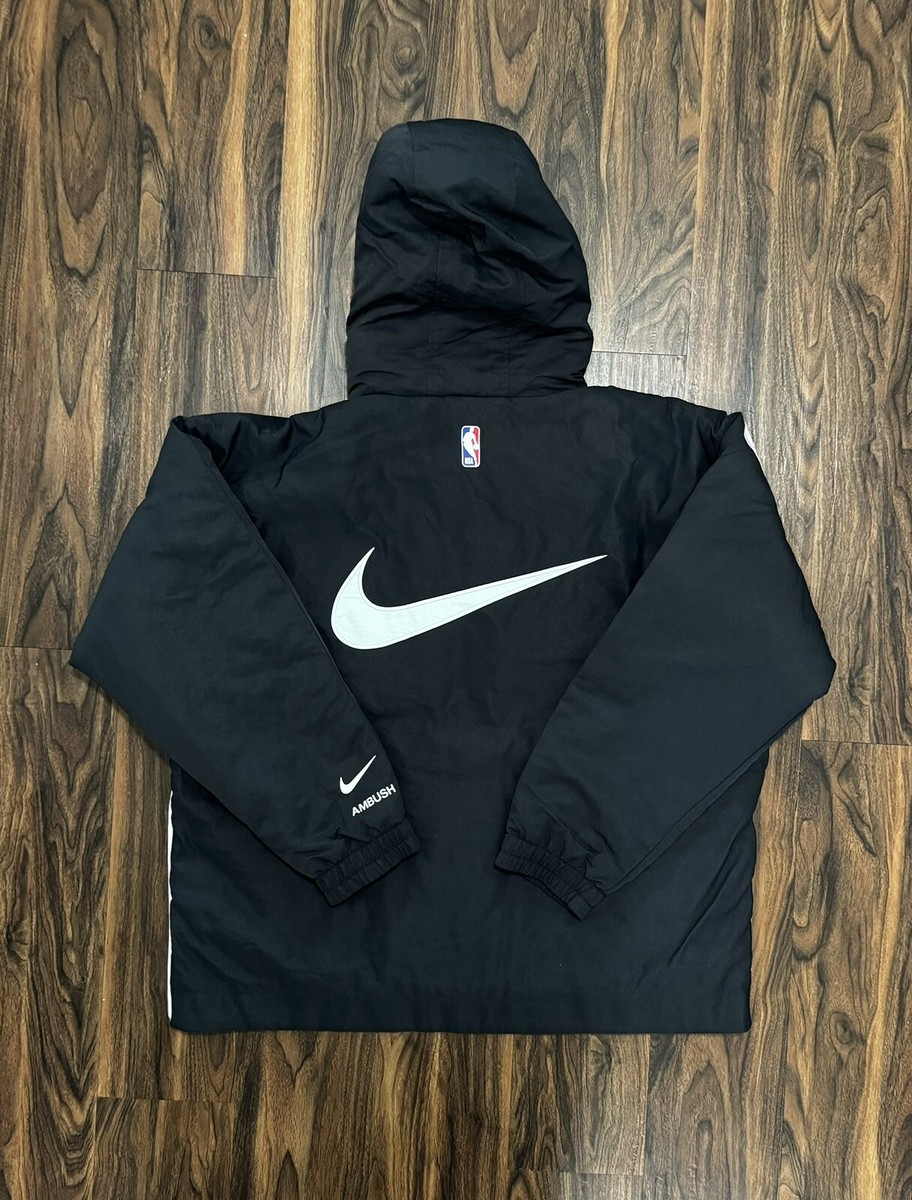 Nike x Ambush Edition NBA Brooklyn Nets Hooded Jacket Tech Black
