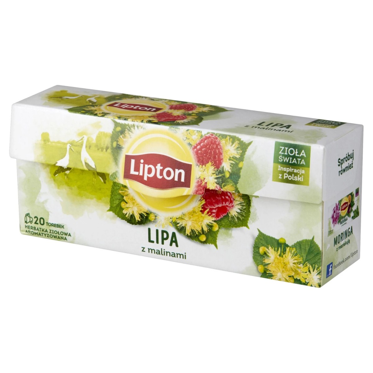 3 x Lipton LINDEN & RASPBERRY - 3 x 20 Herbal Tea Bags 18g / 0.63