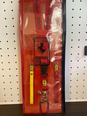 Rare Ferrari Club of Japan Original mobile neck strap 2001 Limited